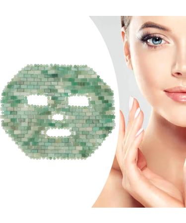 Jadestone Facial Cover & Moisturizing Mask | Green Aventurine Sheet Mask for Dark Circles & Spa Treatment - Buy Online on GoSupps.com