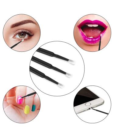 500 PCS Black Disposable Microbrush Applicators - Perfect for Eyelash Extensions & Makeup (2.0mm Head Diameter) - Buy Online on GoSupps.com