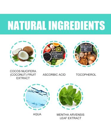 Natural Coconut Oil Mouthwash 100ml - Non-Alcoholic Mint Flavor for Fresh Breath Tooth Whitening & Healthier Gums - Buy Online on GoSupps.com