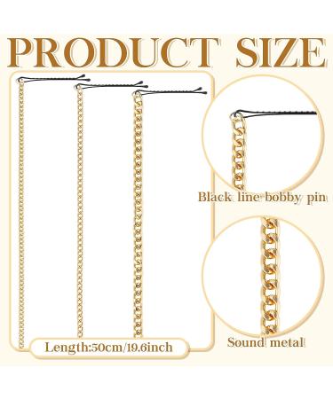 Punk Hair Chain Tassel Clips: 9 Pcs Multi Strand Hair Chains for Women - Perfect for Pirate, Nightclub Party & Hair Extensions - Buy Online on GoSupps.com