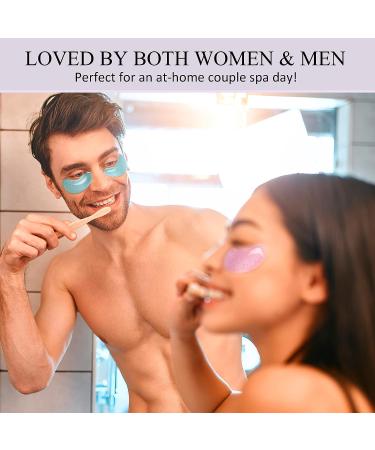 20 Pairs Under Eye Patches for Dark Circles & Puffiness | Anti-Aging Eye Gel Pads for Women - Pearl, Green Tea, Marine Collagen & Lavender - Buy Online on GoSupps.com