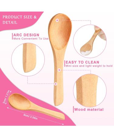 36 Pieces Mini Wooden Cosmetic Spoons - Eco-friendly Makeup Spatulas for Skincare & Beauty - Buy Online on GoSupps.com