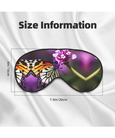 Purple Plum Butterfly Sleep Mask - Adjustable Breathable & Stylish Eye Mask for Comfortable Sleep - Buy Online on GoSupps.com