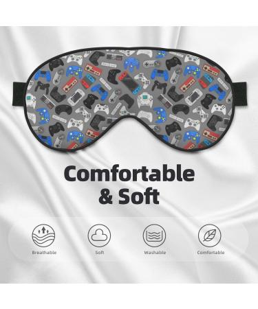 Shop Comfortable Video Game Print Sleep Masks | Soft Eye Mask with Adjustable Strap for Home & Travel - Buy Online on GoSupps.com