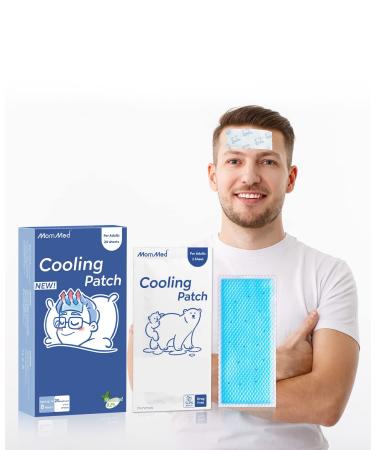 Cooling Patch Fever Patch for Men 20 Sheets Unscented Fever Cooling Gel Patch for Fever Discomfort Heat Relief Drug Free Fever Reducer Fever Emergency Male 20 Count