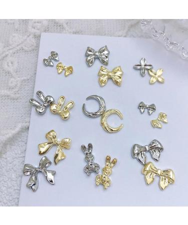 FEIlei 3D Nail Charms Bows Nail Art Studs Nail Jewelry for DIY Crafts Nail Art Decor - Buy Online on GoSupps.com