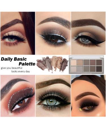 Topcent Sweet Mint 10-Color Eyeshadow Palette Set - High Pigmented, Matte Shades for Long-Lasting and Blendable Neutral Eye Makeup with Pro Brush (04 & 05) - Buy Online on GoSupps.com