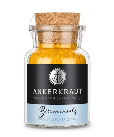 Ankerkraut lemon salt 160g in a cork glass fruity-fresh salt delicious taste for frying grilling cooking - Buy Online on GoSupps.com