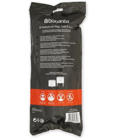Brabantia PerfectFit Extra Strong Garbage Bags R/36L - 120 White Bags in 6 Rolls | Durable & Convenient Multipack - Buy Online on GoSupps.com