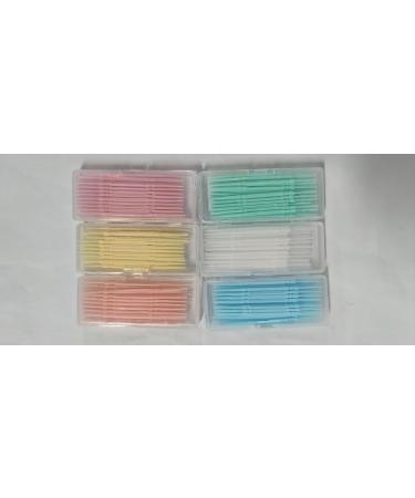 Double-Sided Plastic Toothpicks - 240 Dual Head Toothpick Brushes in 6 Colors | Premium One-Way Plastic Toothpicks for Effective Oral Care - Buy Online on GoSupps.com