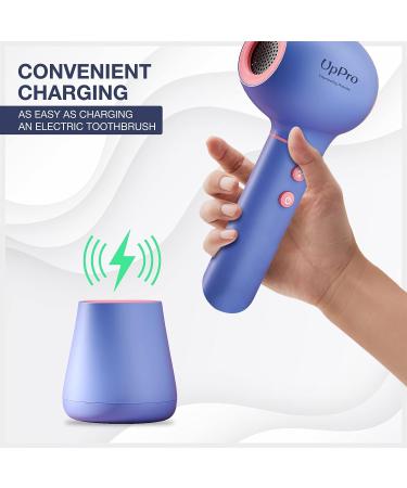 UpPro Cordless Baby Hair Dryer for Infant & Toddler - Gentle Low Heat/Speed, Butt Blow Dryer for Diaper Rash Prevention - Lavender Blue (0-3Y) - Buy Online on GoSupps.com