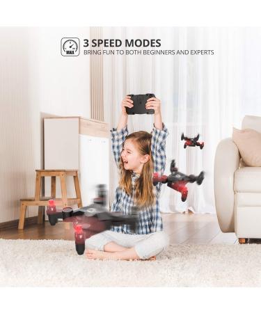 Holy Stone HS190 Foldable Mini Nano RC Drone for Kids - Portable Pocket Quadcopter with Altitude Hold, 3D Flips, Headless Mode - Easy to Fly for Beginners - Black - Buy Online on GoSupps.com