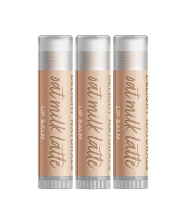 Delight Naturals Oat Milk Latte Lip Balm - Set of Three