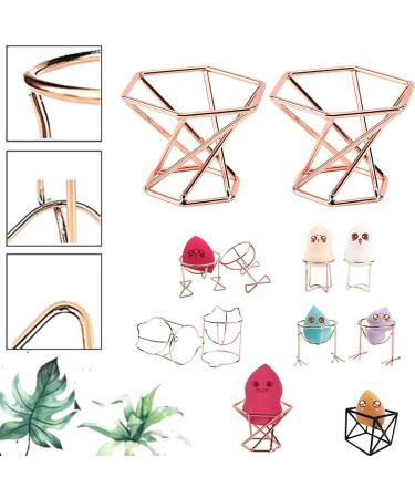 Buy Seventeen Makeup Sponge Holder - 7pcs Gold Blender Stand for Powder & Dry Display | International Shipping Available - Buy Online on GoSupps.com