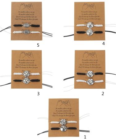 Oralgo's Handmade Adjustable Sports Theme Bracelet - Soccer Basketball & Baseball Jewelry for Supporters - Buy Online on GoSupps.com