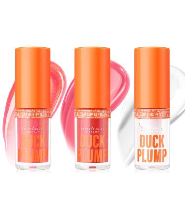 Boobeen 3PCS Brillant L vres Huile L vres Hydratante Longue Dur e Gloss Gloss Glossier Baume L vres Teinte Brillant L vres Satz02