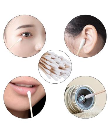 Tifanso 6 Inch Wooden Cotton Swabs for Ears - 100 count, White01 - Cleaning Cotton Tipped Swabs - Buy Online on GoSupps.com