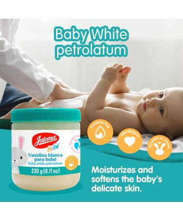 Jaloma Baby Petrolatum - Moisturizing Baby Vaseline for Soft Skin (8.11 Oz Jar Pack of 2) - Shop Internationally - Buy Online on GoSupps.com