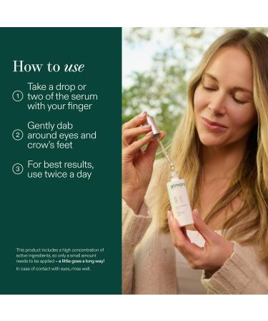 Almora Botanica Restorative Eye Serum 30mL | Brightening & Firming Eye Treatment | Reduces Dark Circles Puffiness & Fine Lines | Nutrient-Rich Collagen-Activating Formula | Clean Vegan Skincare - Buy Online on GoSupps.com