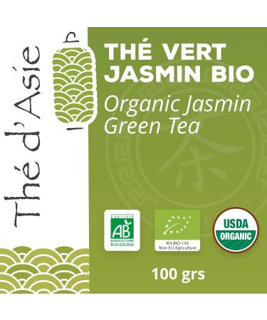 Khla - Organic Jasmine Green Tea - Bulk Bag 100g - Jasmine Tea - Floral & Aromatic - Rich in Antioxidants - Sleep Digestion - Buy Online on GoSupps.com