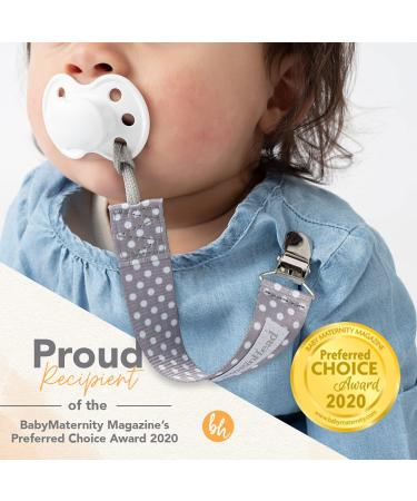 BooginHead Baby PaciGrip Pacifier Clip - Chevron Gray - Buy Online on GoSupps.com