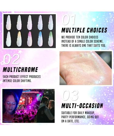 CHARMACY Multichrome Glitter Highlighter Palette - Long Lasting Cruelty-Free Illuminator - 4.20g - Buy Online on GoSupps.com