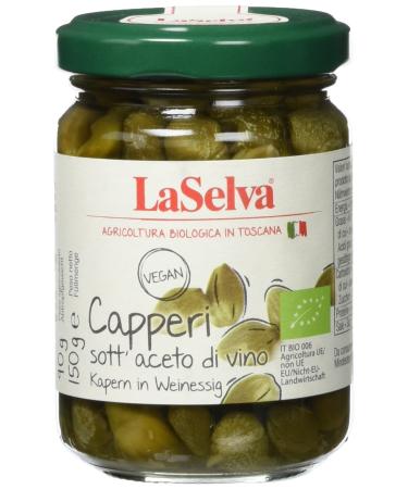 La Selva Organic Capers in Vinegar 150g 1 x 150 gr
