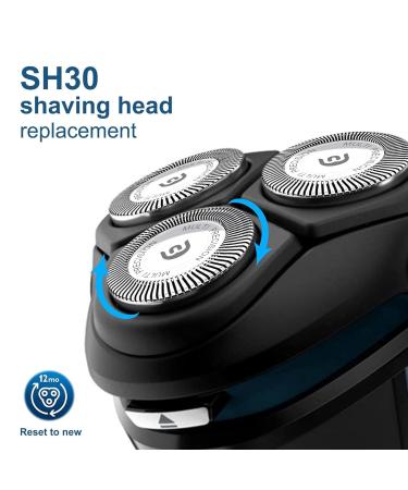 SH30 Replacement Shaving Heads - Compatible with 3000 2000 1000 Series Shavers & S738 Click and Style - 3 Pack Razor Blades - Buy Online on GoSupps.com