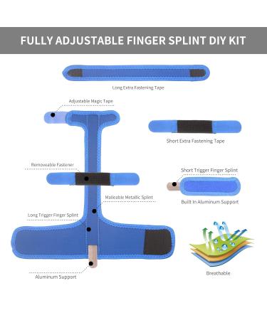 Medical Grade Aluminum Finger Splint - Trigger Finger Arthritis & Injury Support | Pain Relief Brace (11x9.8 inch - Buy Online on GoSupps.com
