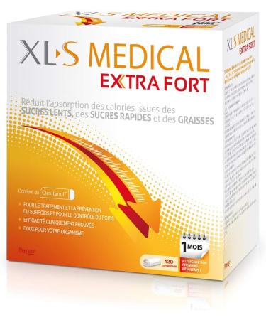 XLS MEDICAL Extra Strong - Weight Loss Aid - Triple Action - Reduces Calorie Absorption - 120 Tablets - Buy Online on GoSupps.com