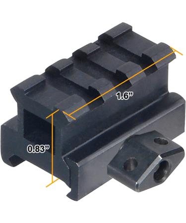 UTG Med-pro Compact Riser Mount 0.83 High - 3 Slots, Black - Buy Online on GoSupps.com