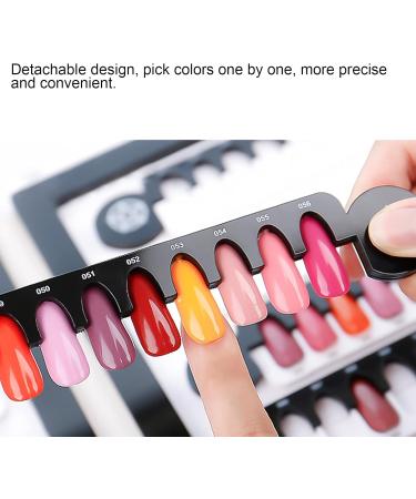 Nail Display Rack Wear-resistant Smooth Nail Polish Color Card Easy To Polish for Showing for Beginners for Nail Salons for Painting - Buy Online on GoSupps.com