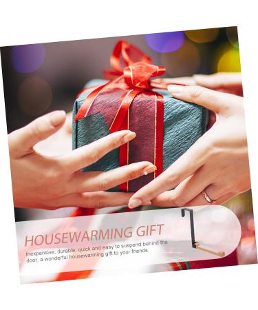 VILLFUL Door Hook Wall Mount Hooks Closet Hooks for Wall Cement Over The Door Rack Towel Hook Nail 17.5X16CM Black - Buy Online on GoSupps.com