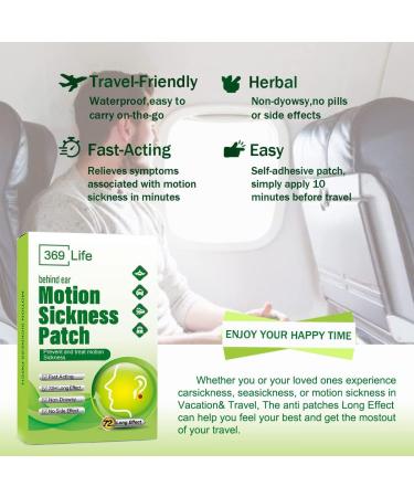 KUNHAOH Motion Sickness Patches | Waterproof & Non-Drowsy | 24 Count Pack | Sea Sickness Relief - Buy Online on GoSupps.com