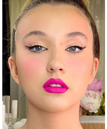 Oulac Matte Liquid Pink Lipstick - Long Lasting, Waterproof Lip Stain - Vegan & Cruelty-Free Formula with Rose Oil - Sunset Kiss (M06) - Buy Online on GoSupps.com