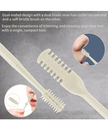 Buy LIEUDAGE Nose Hair Trimmers - Double-Tip Soft Brushes & Stainless Steel Safety Scissors for Men & Women | International Shipping Available - Buy Online on GoSupps.com