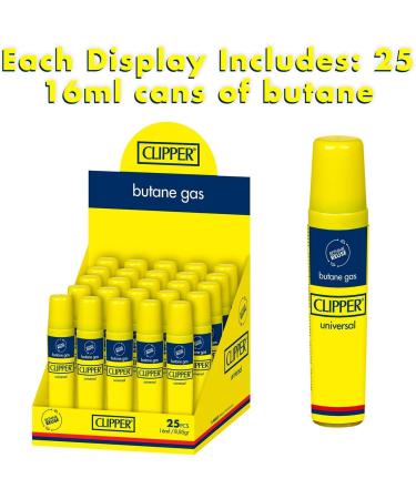 Clipper - Butane Fuel Lighter Refill Travel Size 16ml (Pack of 25 Units) - Buy Online on GoSupps.com
