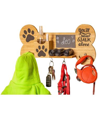 Emotiset wooden wall hangers with 6 hooks ideal for hanging linen and accessories for your dog or pet.customizable with chalkboard contains chalk marker. Digt animal lovers.Wood - Buy Online on GoSupps.com