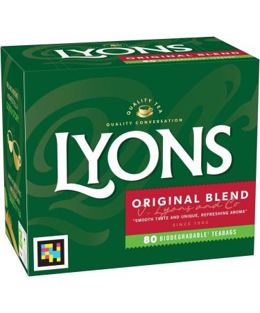 Lyons Original Tea Bags (80 Tea Bags) by Lyons Tea of Ireland - Buy Online on GoSupps.com