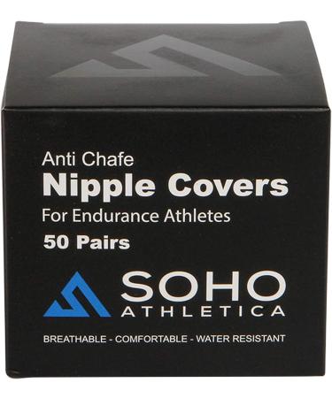 Men's Nipple Covers for Running - Soho Athletica 50 Pairs for Joggers Nip Prevention - Buy Online on GoSupps.com
