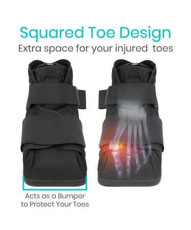Vive Closed Post Op Shoe for Women & Men - Orthopedic Recovery Brace for Injured Feet - Medium - Buy Online on GoSupps.com
