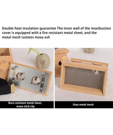 Moxibustion Box - Anti-Burn Moxa Roller Stick Holder for Neck & Body Massage | Multi-Hole Moxa Stick Burner for Relaxation - Buy Online on GoSupps.com