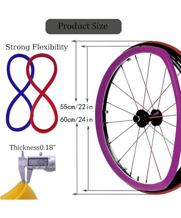 1 Pair Wheelchair Cover 22/24inch Adults Silicone Wheelchair Push Rim Covers Improve Grip and Traction Non-Slip Rear Wheel Grips Cover for Stop Screeching Sound Wheelchair(Dark Green 24in) 24in Dark Green - Buy Online on GoSupps.com