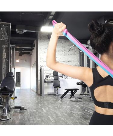 Hydthyl 6FT Yoga Strap with Adjustable D-Ring Buckle - Durable Exercise Belt for Yoga & More | Butterfly Purple | Includes Carry Bag - Buy Online on GoSupps.com