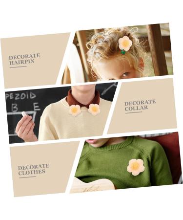 Balacoo 20 Pcs Hairpin Accessories Hair Clips for Kids Puff Flower Diy Charm Hairpin Diy Supplies Set Lapel 1 count (Pack of 1) Assorted Color 3x2pcs - Buy Online on GoSupps.com