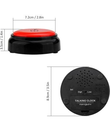 Memo24 Alarm Clock for Blind & Visually Impaired - Talking Clock with English Voice Volume Control & Batteries Included - Buy Online on GoSupps.com