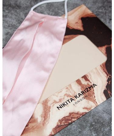 KARIZMA Beverly Hills Pink Silk Face Mask - Designer Reusable Facemask for Women | Washable Luxury Fashion Mask - Buy Online on GoSupps.com