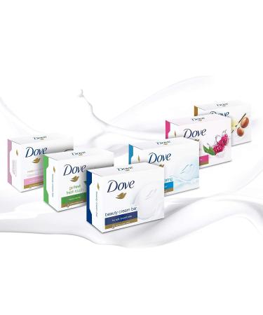 Dove White Moisturizing Cream Beauty Bar - 3.5 oz | Hydrating Gentle Cleanser - Buy Online on GoSupps.com