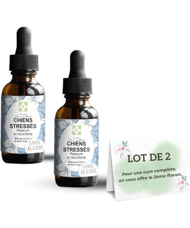 Bach Flower Advice - Bach Flower Mix "Stressed Dog" "ALCOHOL-FREE" Quickly comfort your dog. This is a natural anti-stress for his daily life - Fl 30 ml - Buy Online on GoSupps.com