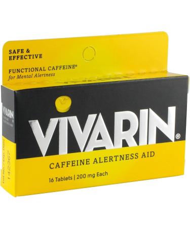Vivarin Caffeine Alertness Aid Boost Energy & Focus | 16 Tablets (Pack of 5) International Shipping Available - Buy Online on GoSupps.com